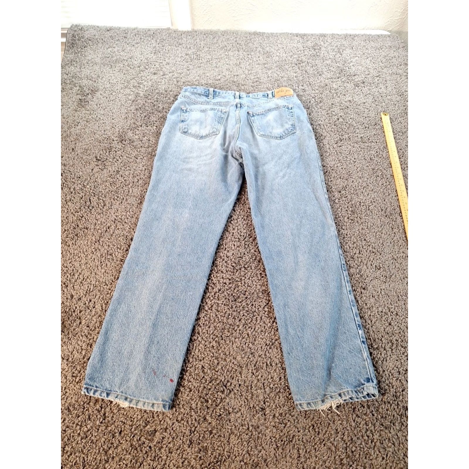 Gap VINTAGE Gap Jeans Mens 38x31 Relaxed Baggy Light Wash Distressed Denim Work 90s Boys? Size US 38 / EU 54 - 8 Thumbnail