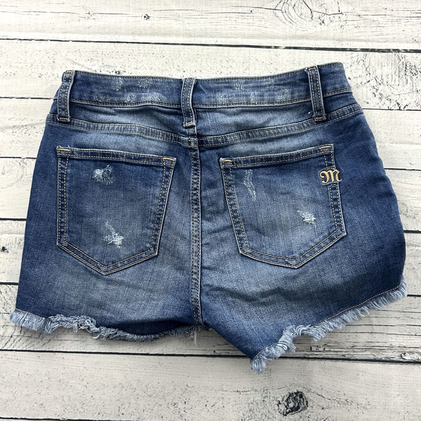Miss Me Miss Me High Rise Short Denim Blue Jean Shorts Women's 28 Denim Cut-Off Shorts Ladies 28 Blue Womens Size 28" / US 6 / IT 42 - 7 Thumbnail