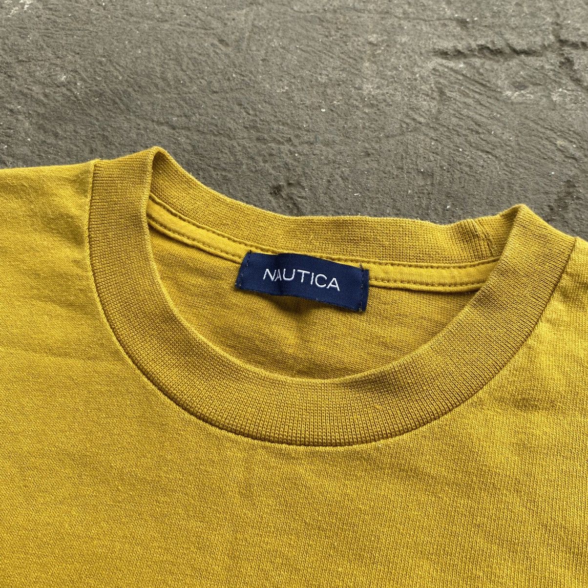 Nautica Nautica Mustard Arc Logo Shirt Size US XXL / EU 58 / 5 - 9 Thumbnail