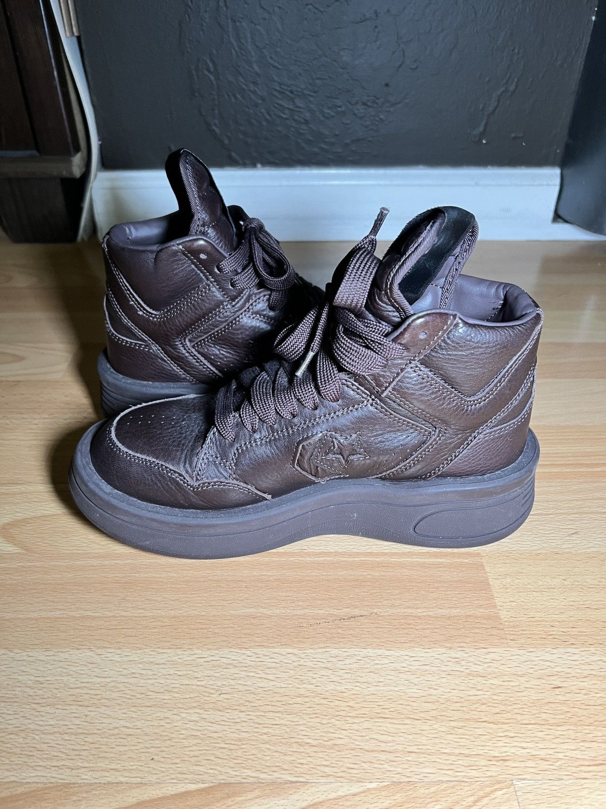Converse × Rick Owens Drkshdw TURBOWPN Mid Sneakers Size US 7 / IT 37 - 4 Thumbnail