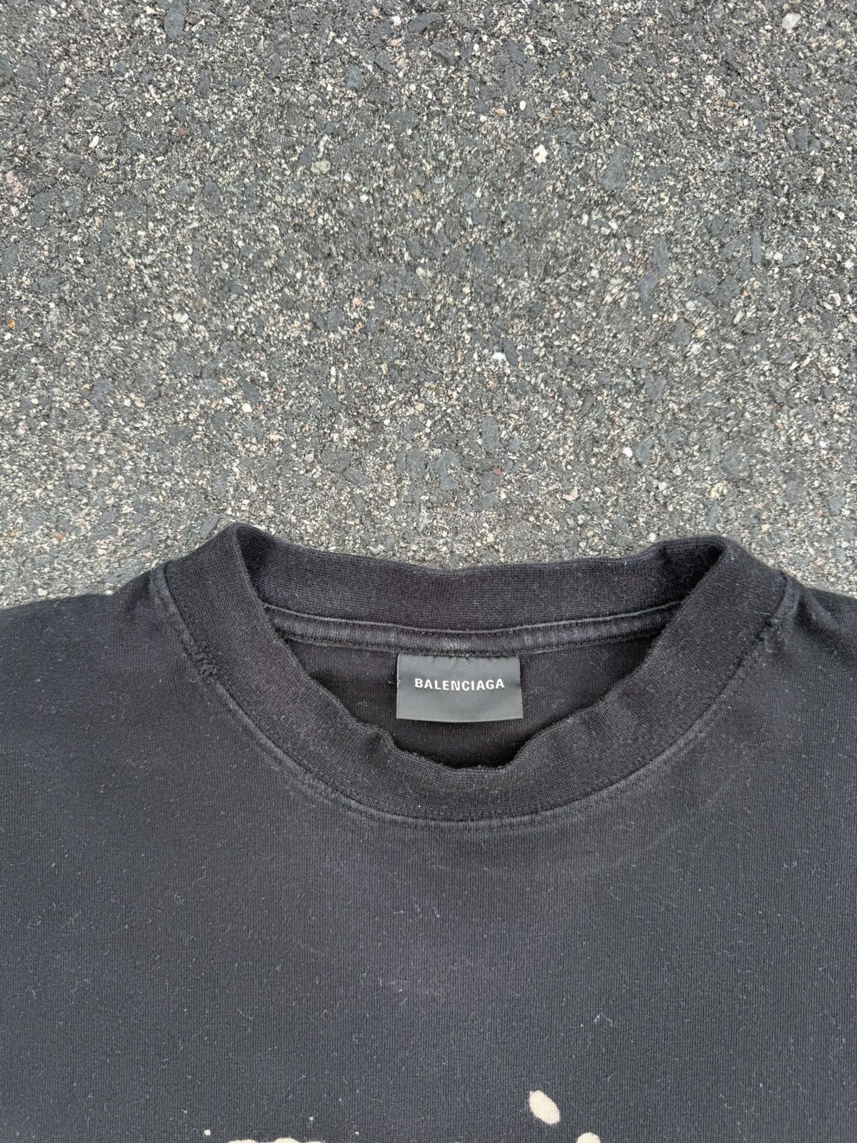 Balenciaga Balenciaga Men's Hand-Drawn BB Icon Distressed M T-Shirt Size US M / EU 48-50 / 2 - 2 Thumbnail