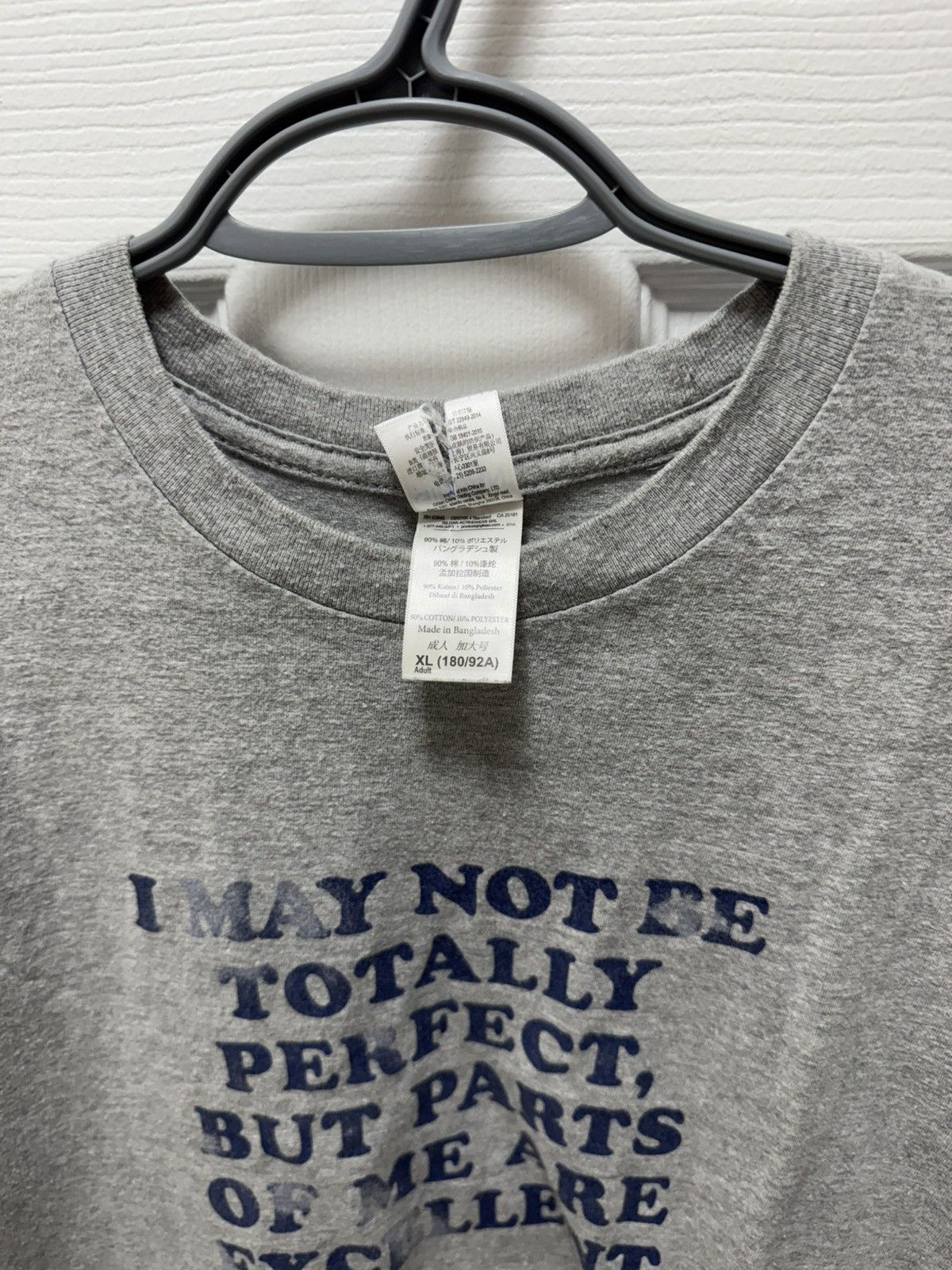 Gildan Gildan I May Not Be Perfect Quote Shirt Funny Humor Text Size US XL / EU 56 / 4 - 4 Thumbnail
