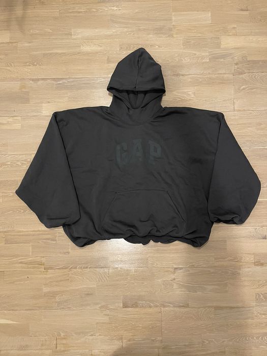 Balenciaga YEEZY GAP BALENCIAGA DOVE HOODIE BLACK | Grailed