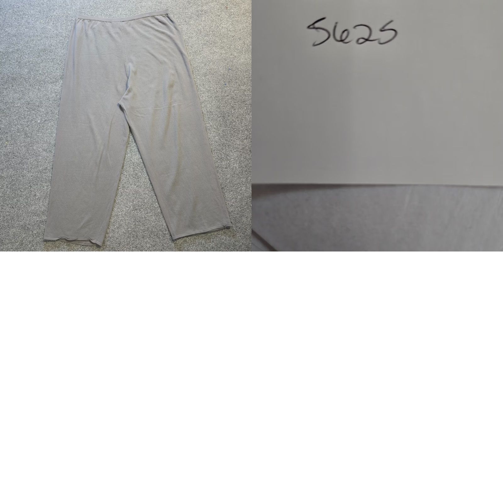 Eileen Fisher Eileen Fisher Pants Womens 3X Gray Stretch Knit Pull On Straight Leg Ankle Capul Capris? Size 40" / US 18 - 8 Thumbnail