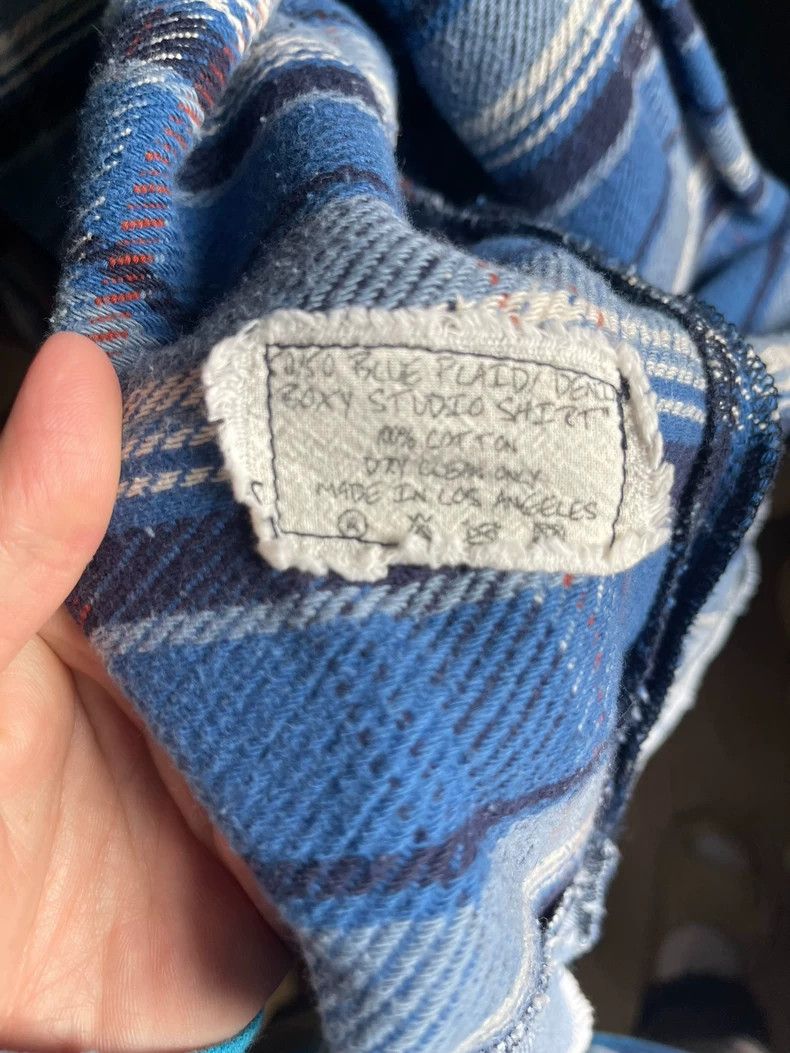 Greg Lauren greg lauren size 2Blue patchwork shirt 2505-Nextarrow Size US M / EU 48-50 / 2 - 3 Thumbnail