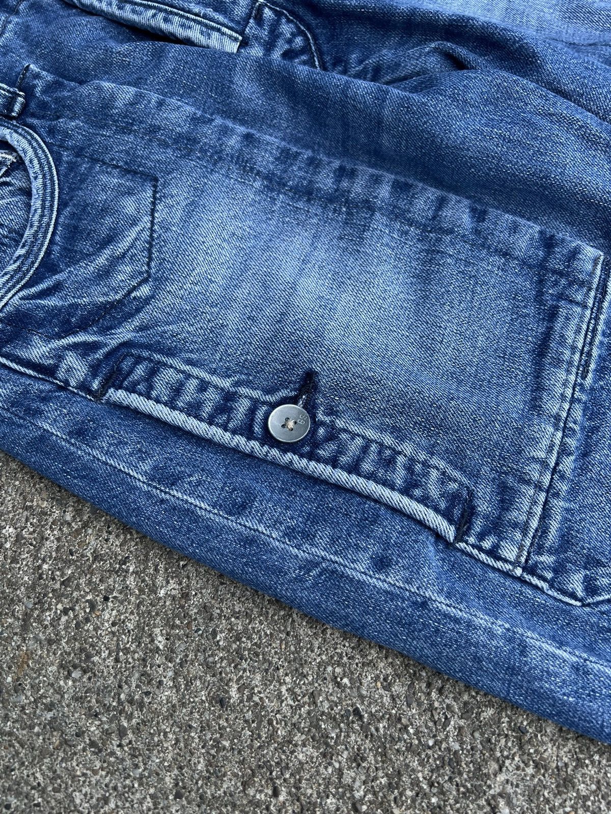 Balmain Vintage G Star Balmain Style Buckle Back Denim Jeans Size US 32 / EU 48 - 11 Thumbnail