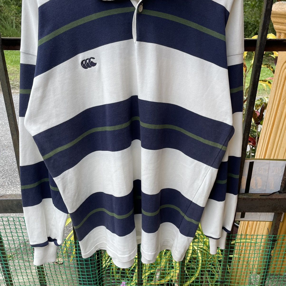 Canterbury of New Zealand × Vintage 🔥Vintage Canterbury New Zealand Stripes Polos Rugby Shirts Size US L / EU 52-54 / 3 - 5 Thumbnail