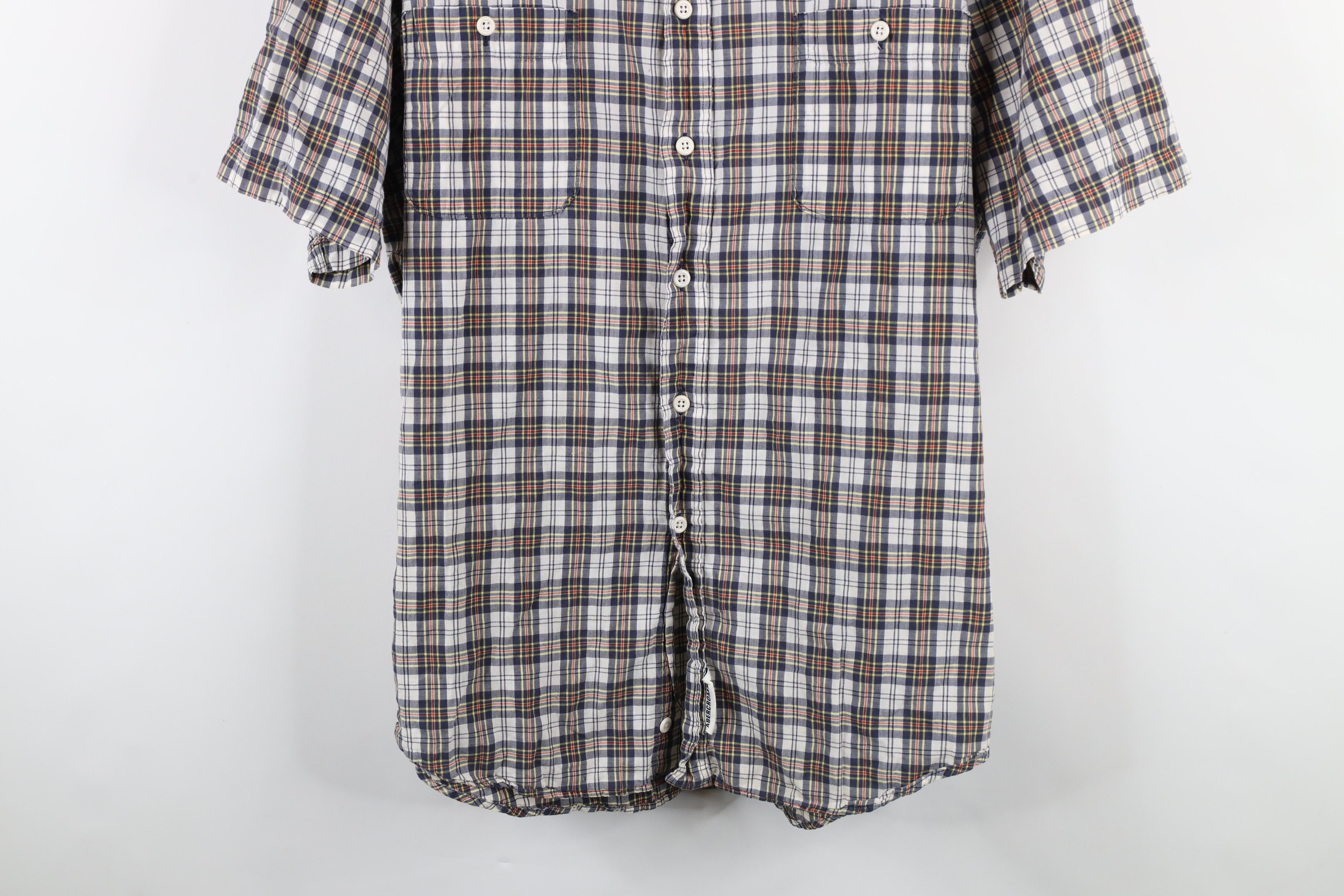 Abercrombie & Fitch × Vintage Vintage 90s Abercrombie & Fitch Short Sleeve Button Shirt Size US L / EU 52-54 / 3 - 3 Thumbnail