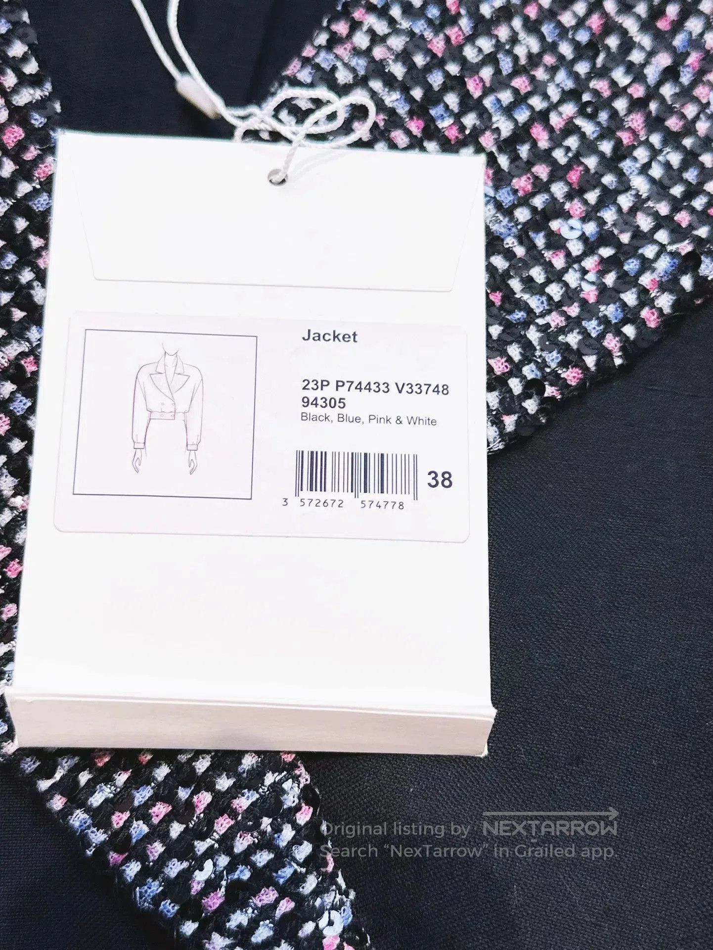 Chanel Chanel 23P Mixed Color Knit Collar Jacket. Size US M / EU 48-50 / 2 - 6 Thumbnail