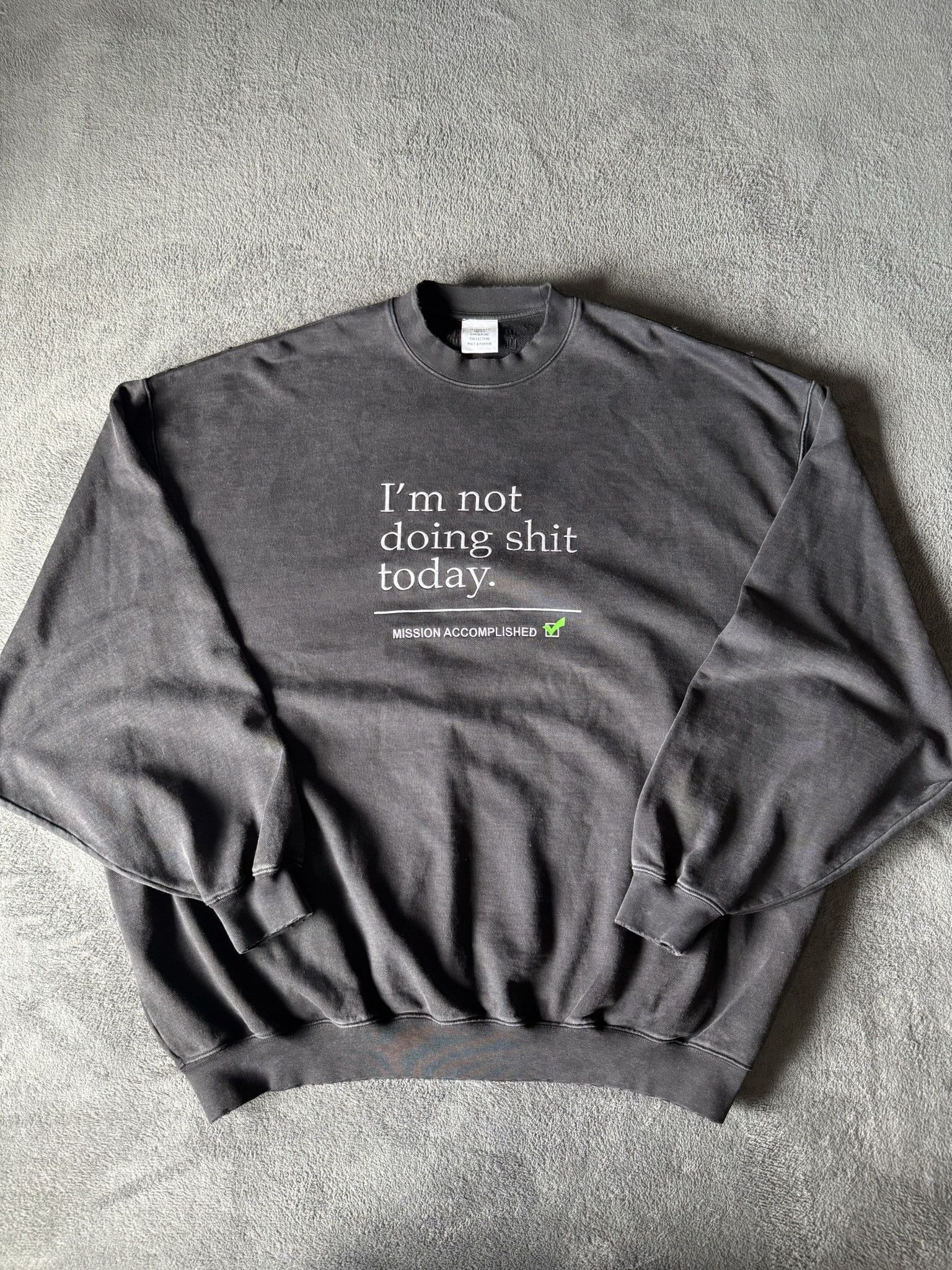 Vetements Vetements Not Doing Shit Today Crewneck Size US M / EU 48-50 / 2 - 1 Thumbnail
