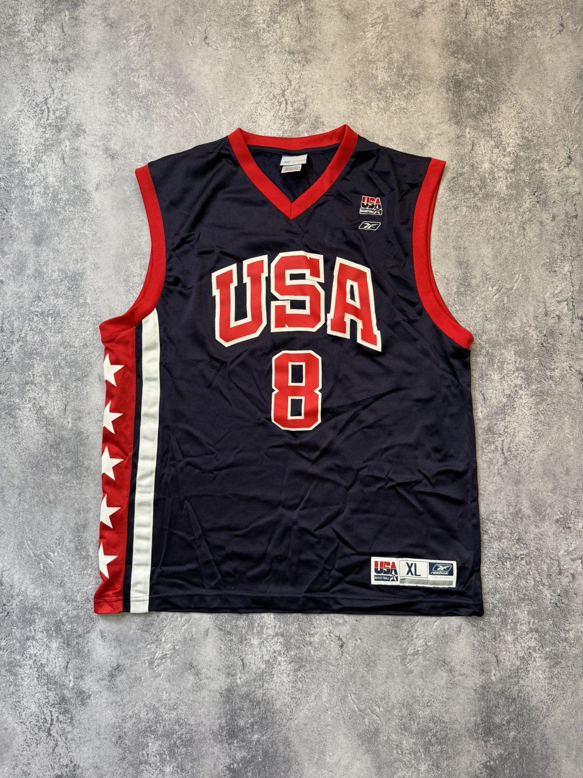 Reebok × Vintage USA Basketball Jersey Reebok Number 8 Kobe Bryant Size US XL / EU 56 / 4 - 1 Thumbnail