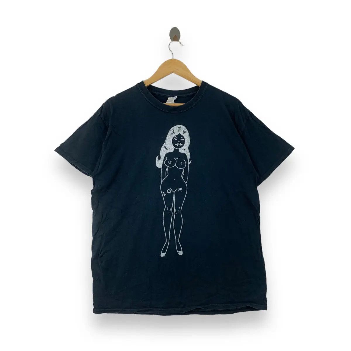 Japanese Brand TADASHI MORO ANIME Japan Sexy Girl Glamour Tee Shirt Top Size US L / EU 52-54 / 3 - 1 Thumbnail