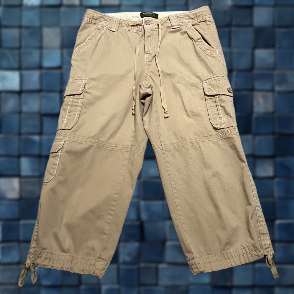 Eddie Bauer Eddie Bauer Pants Womens sz 6 Beige Cargo Capri Hiking Outdoor Walking High Rise Size 28" / US 6 / IT 42 - 1 Thumbnail