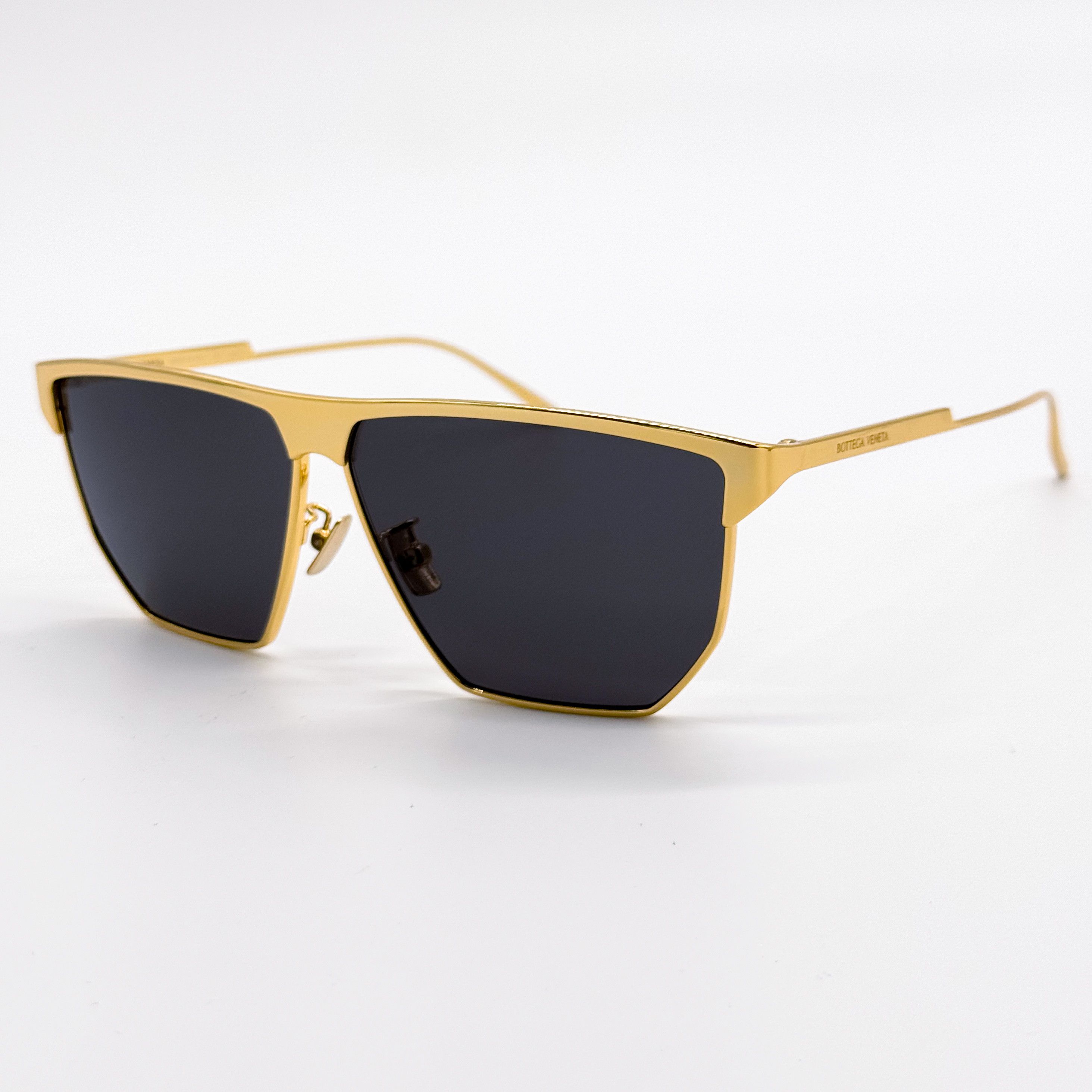 Bottega Veneta NEW BOTTEGA VENETA BV1069S 001 GOLD GREY UNISEX SUNGLASSES Size ONE SIZE - 4 Thumbnail
