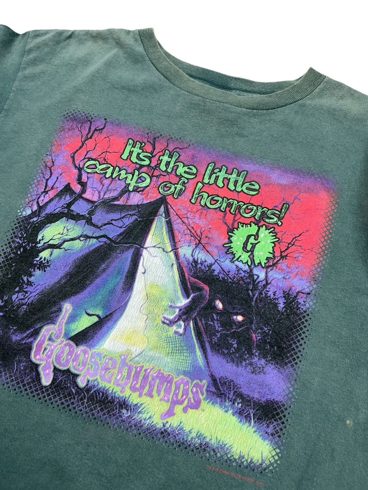 Expert Horror Vintage 90s Goosebumps It’s the little Camp of Horrors tee Size US S / EU 44-46 / 1 - 3 Thumbnail