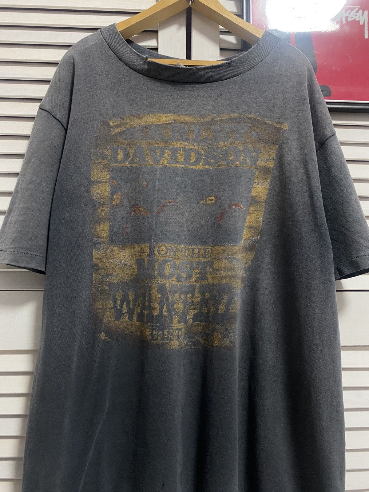 Harley Davidson Vintage 1986 Harley Davidson Most Wanted Tee Property 3D Emb Size US L / EU 52-54 / 3 - 2 Thumbnail