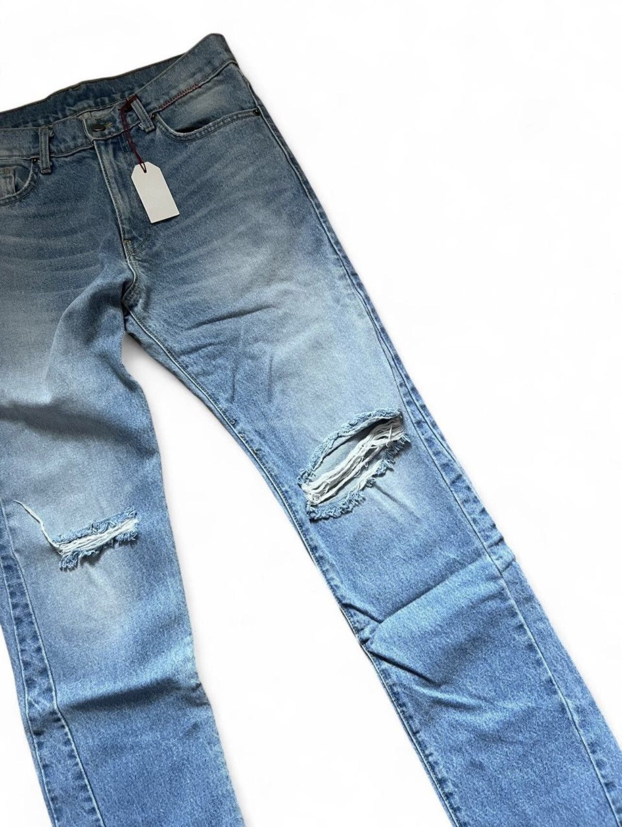 MOOJIMOOJIUS Distressed Denim Size US 32 / EU 48 - 3 Thumbnail