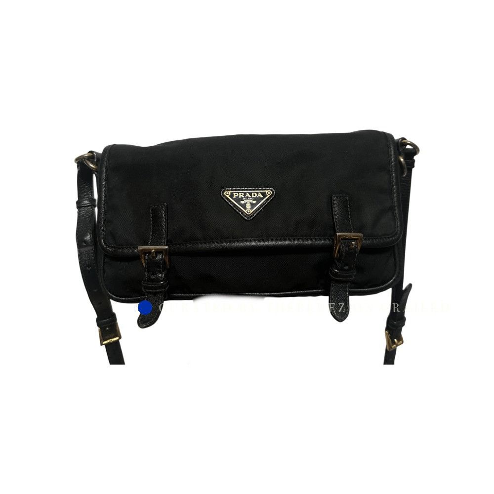 Prada Black Crossbody Bag with Buckle Closure Size ONE SIZE - 1 Thumbnail