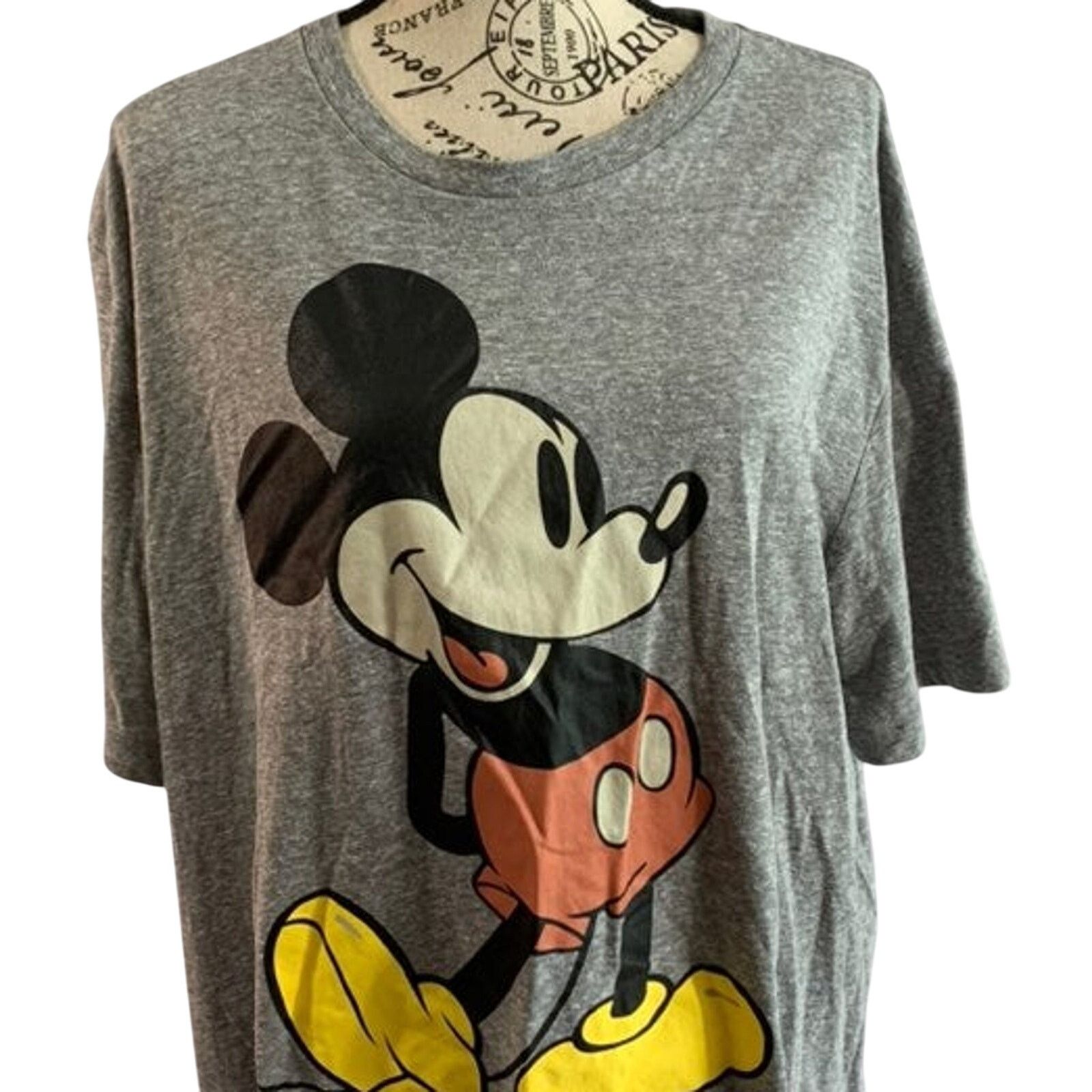Disney Disney Men's Size XL T-Shirt Mickey Mouse Gray Classic Size US XL / EU 56 / 4 - 7 Thumbnail