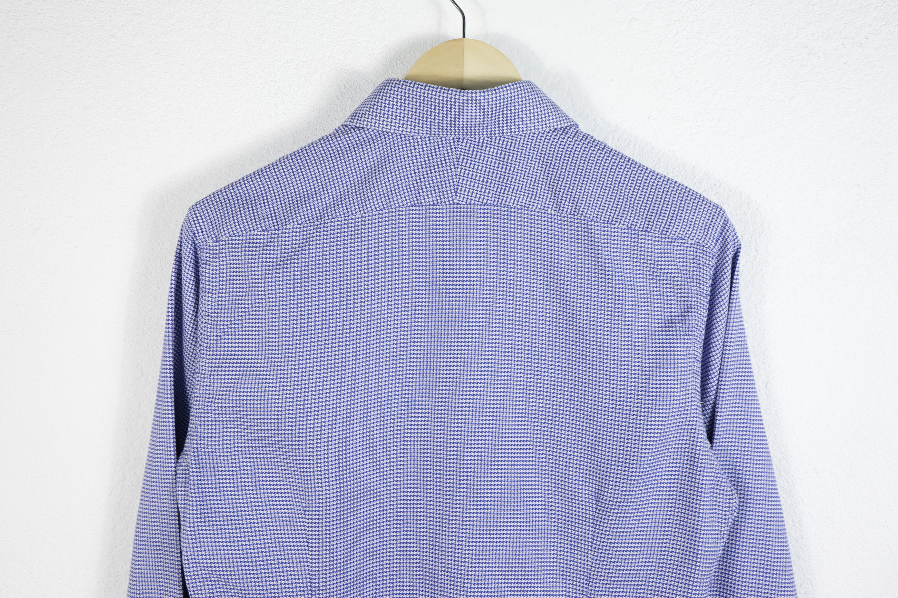 Tom Ford Tom Ford Blue White Knit Cotton Dress Formal Shirt 39 Size US M / EU 48-50 / 2 - 10 Thumbnail