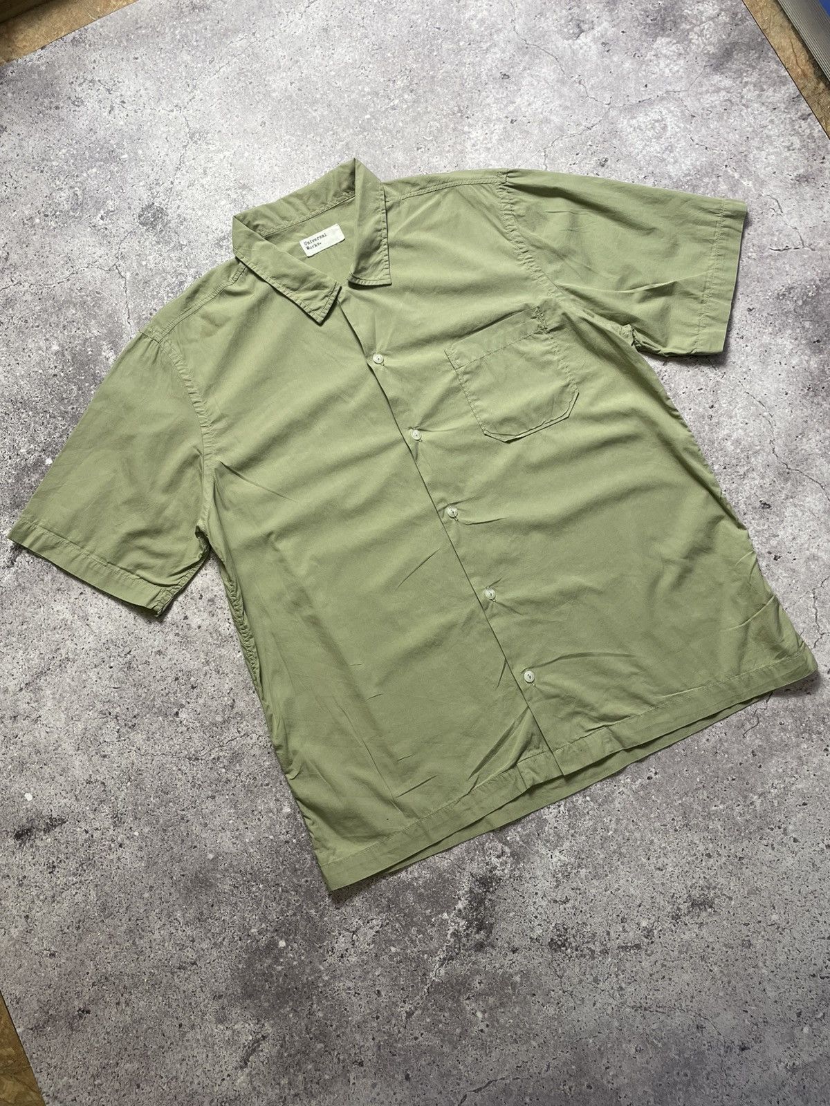 Universal Works Universal Works Shirt men green Button Up short Sleeve Size US S / EU 44-46 / 1 - 5 Thumbnail
