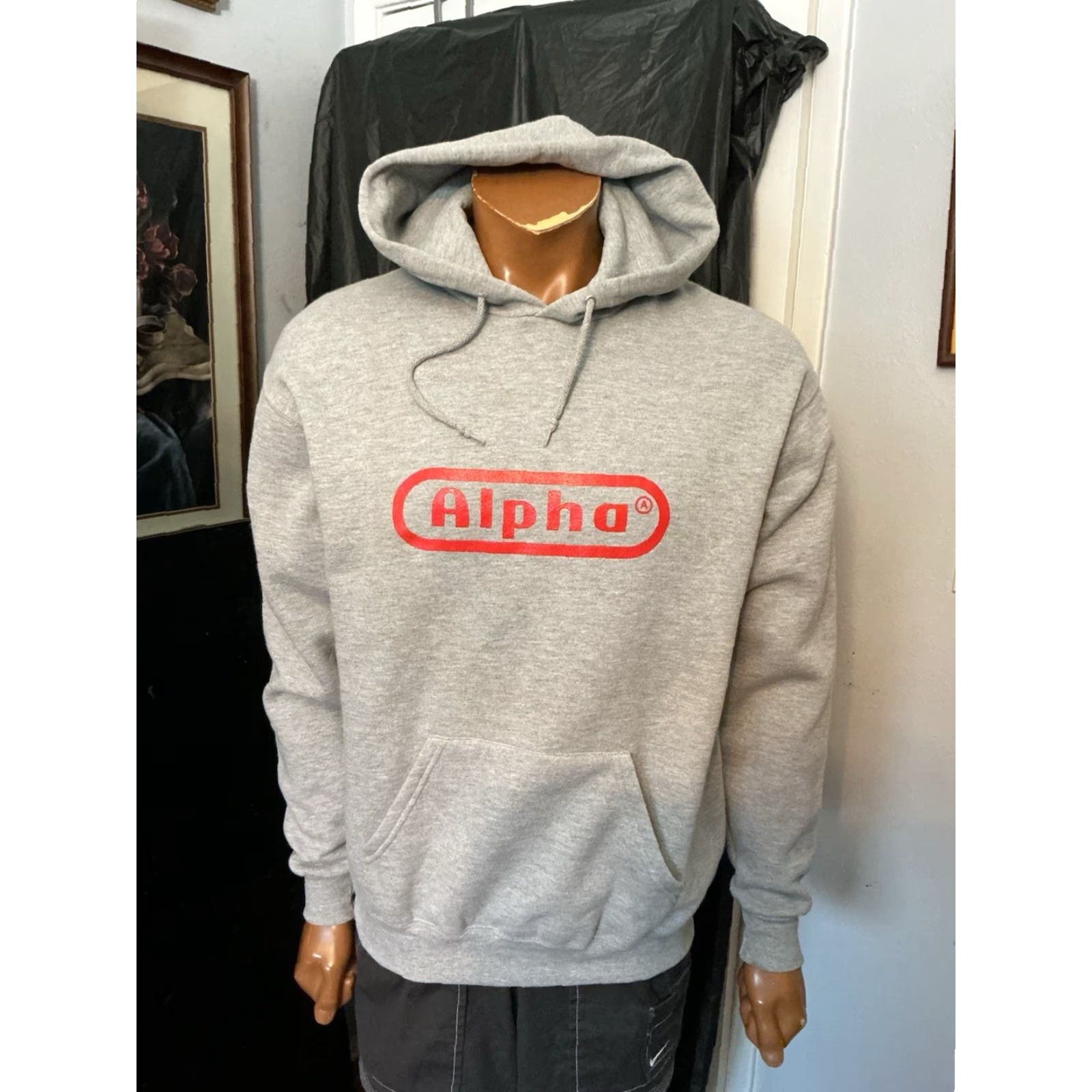 Lee VINTAGE Lee Heavyweight Alpha Gray Fleece Skateboard Graphic Pullover Hoodie Men Medium Gray Size US M / EU 48-50 / 2 - 7 Thumbnail
