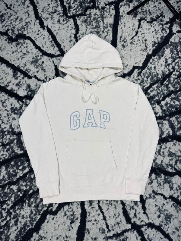 Gap Gap hoodie white blue logo M Size M / US 6-8 / IT 42-44 - 1 Thumbnail