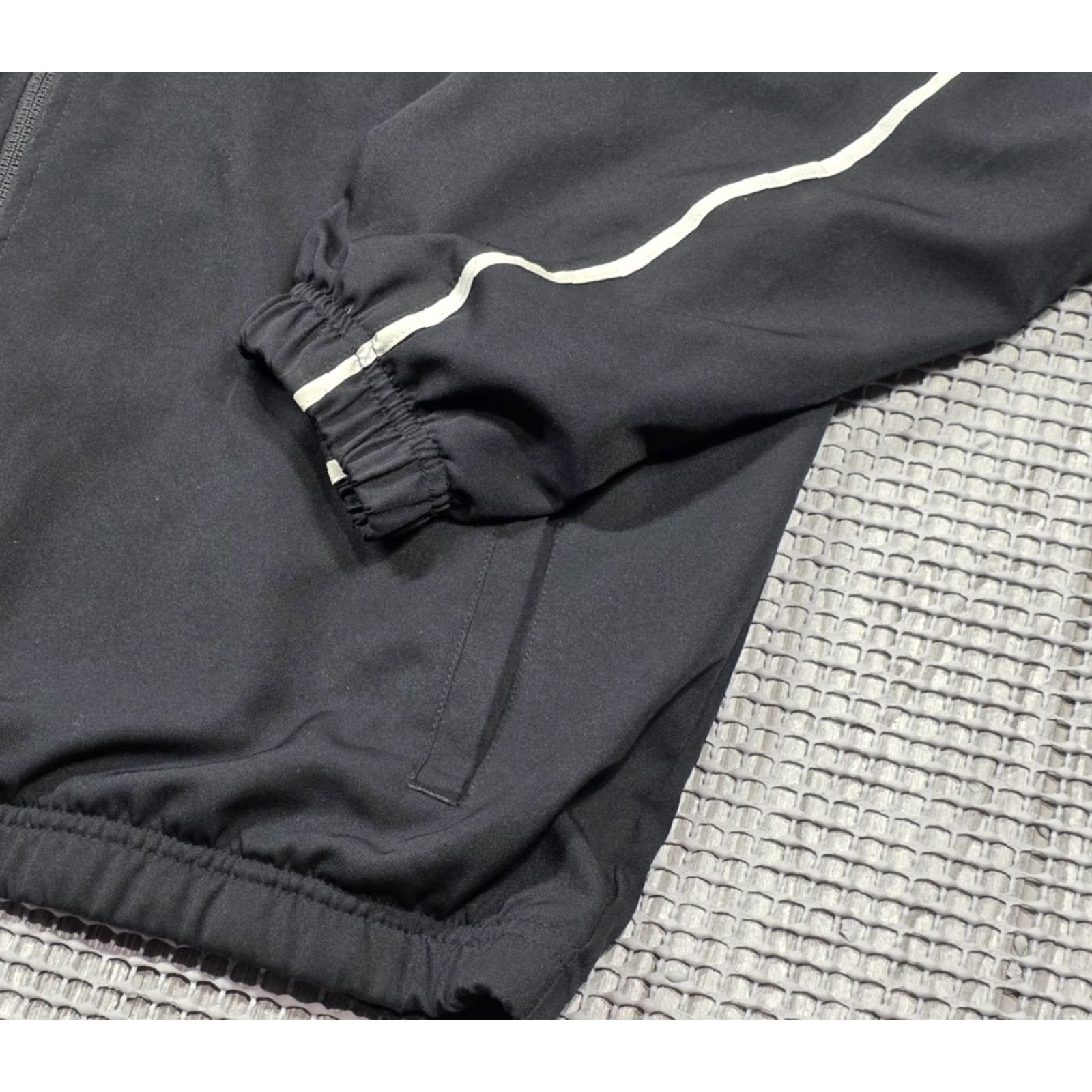 Nike VINTAGE Nike Elite Dri-Fit Full Zip Jacket Men XL Blue Black Swoosh Spell Out Logo Size US XL / EU 56 / 4 - 6 Thumbnail