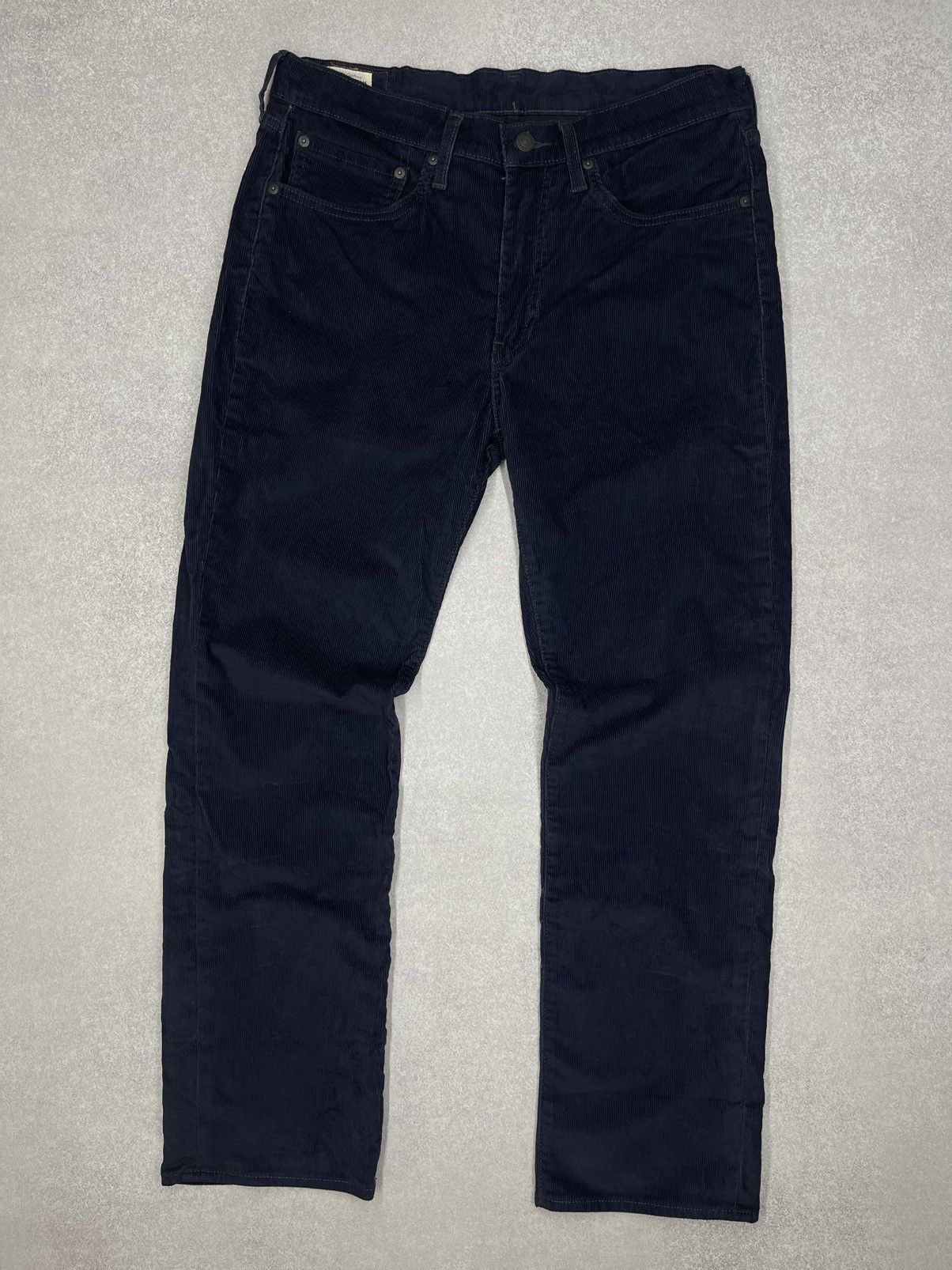 Levi's × Levi's Vintage Clothing × Vintage Mens Levis 514 Premium Velvet Pants Jeans Navy Corduroy Size US 34 / EU 50 - 6 Thumbnail