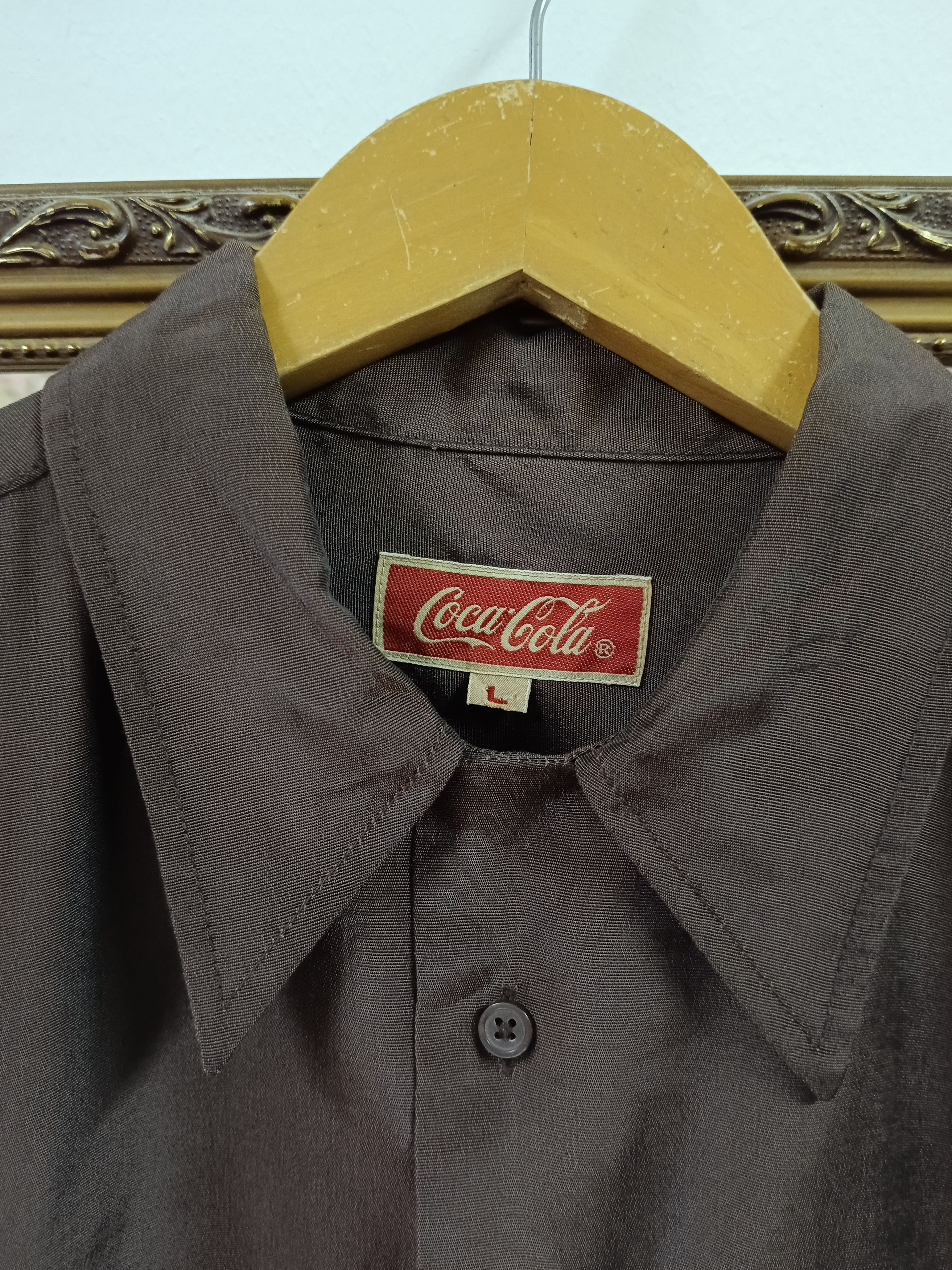 Coca Cola VINTAGE 90s BOWLING SHIRT COCA COLA Size US L / EU 52-54 / 3 - 7 Thumbnail