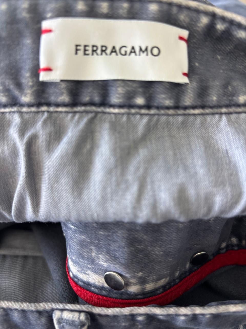Salvatore Ferragamo Ferragamo logo-patch straight-leg jeans Size US 36 / EU 52 - 8 Thumbnail