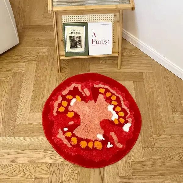 Other Horiuchi x Fumie Tomato Fruit Tufted Rug Size ONE SIZE - 5 Thumbnail