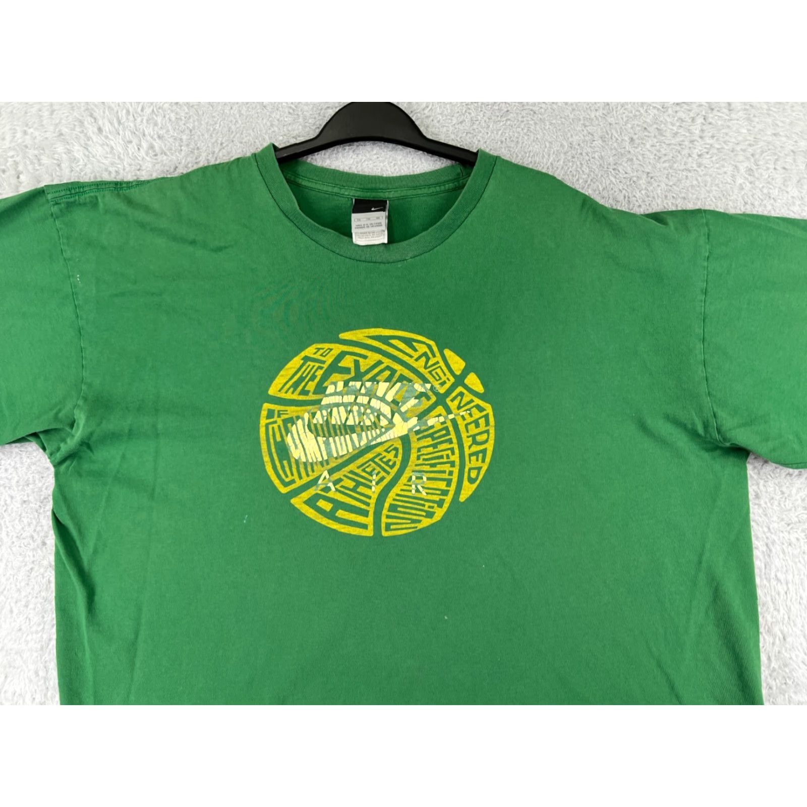 Nike Nike T-Shirt Men 2XL Green Logo Athletic Short Sleeve Crew Neck Sports Size US XXL / EU 58 / 5 - 6 Thumbnail