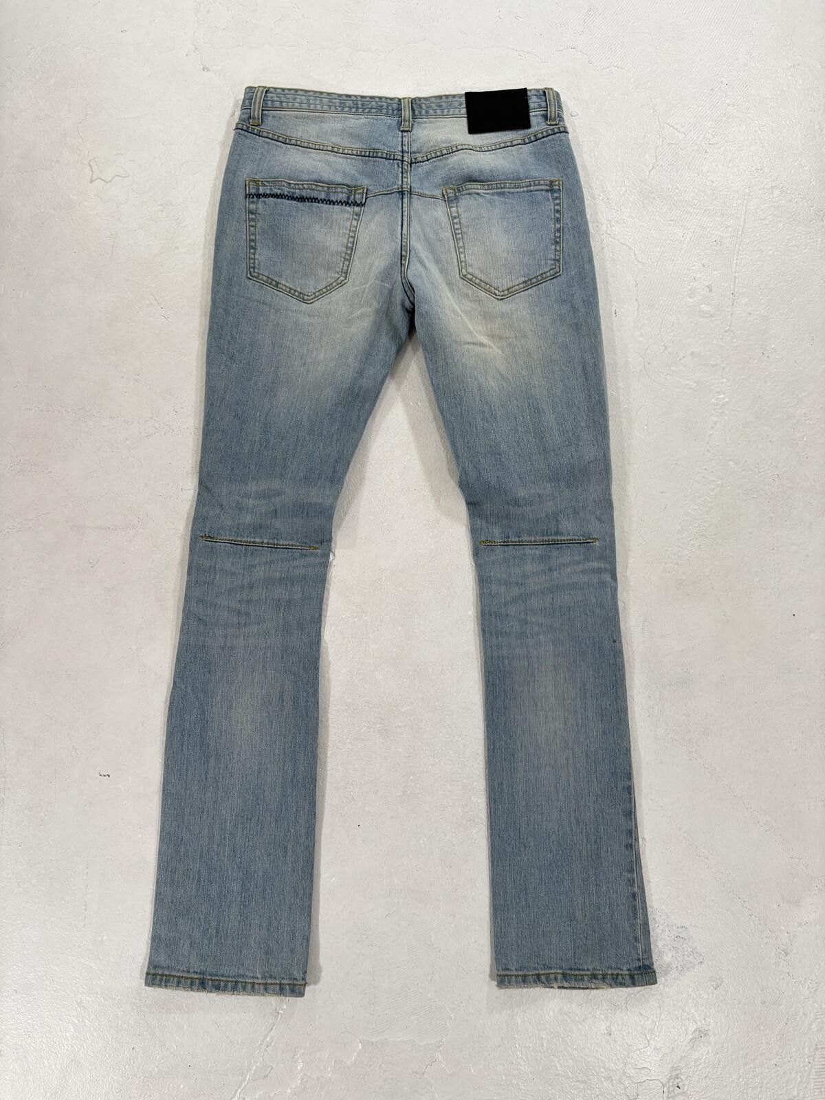 Number (N)ine Number (N)ine Music Note Crash Denim Size US 30 / EU 46 - 4 Thumbnail