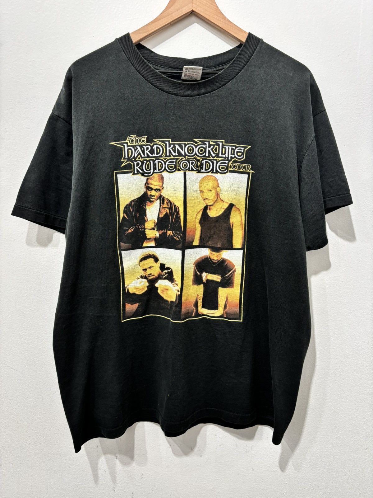 Vintage Vintage 90s Fuck You Hand Sign Middle Finger Black T-shirt