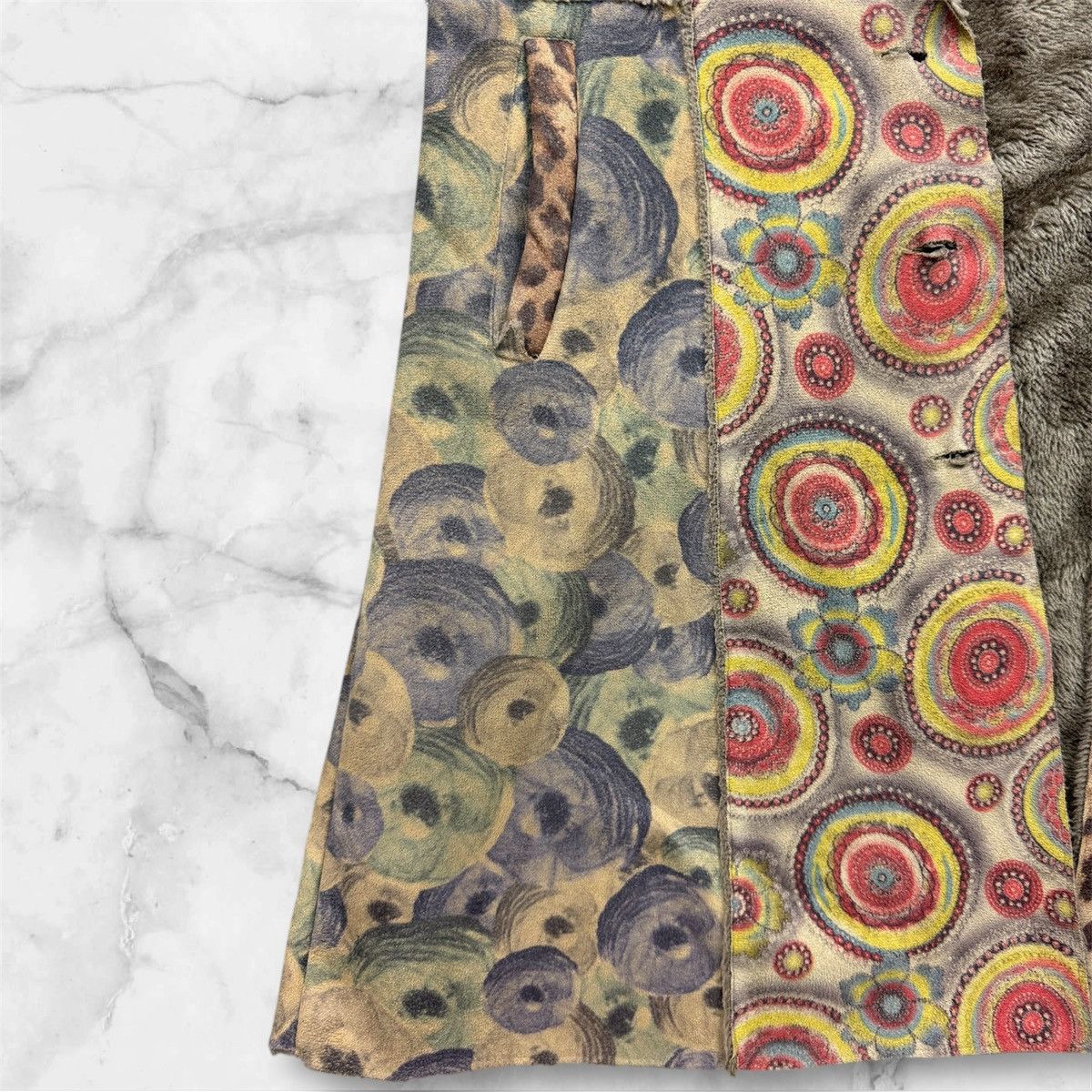 Vintage Vintage Faux Suede Coat With Leopard Art Size 10 Boho Hippe Size L / US 10 / IT 46 - 8 Thumbnail