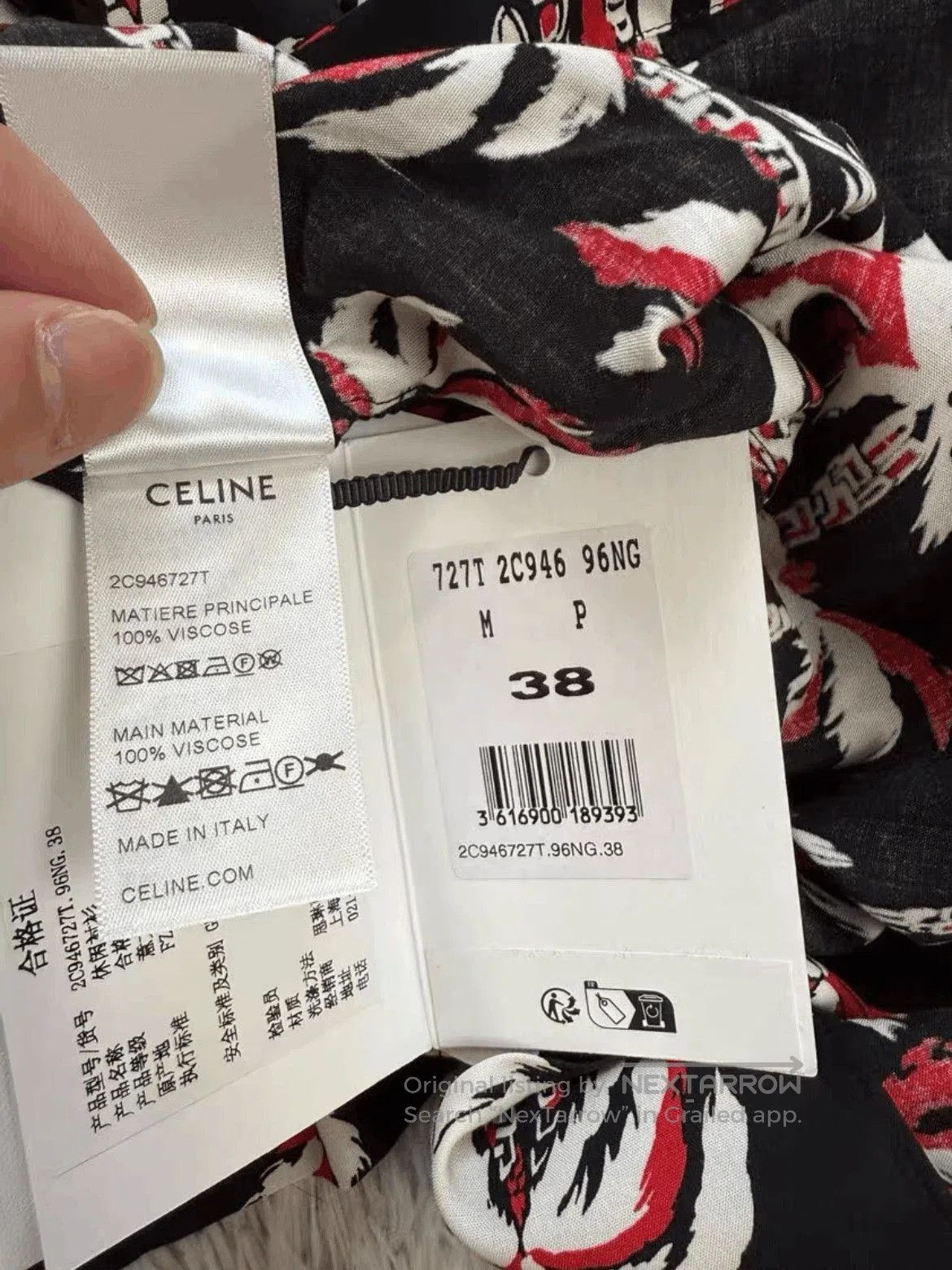 Celine Sz 38 Celine 23SS Palm Tree Hawaii Shirt. Size US M / EU 48-50 / 2 - 6 Thumbnail