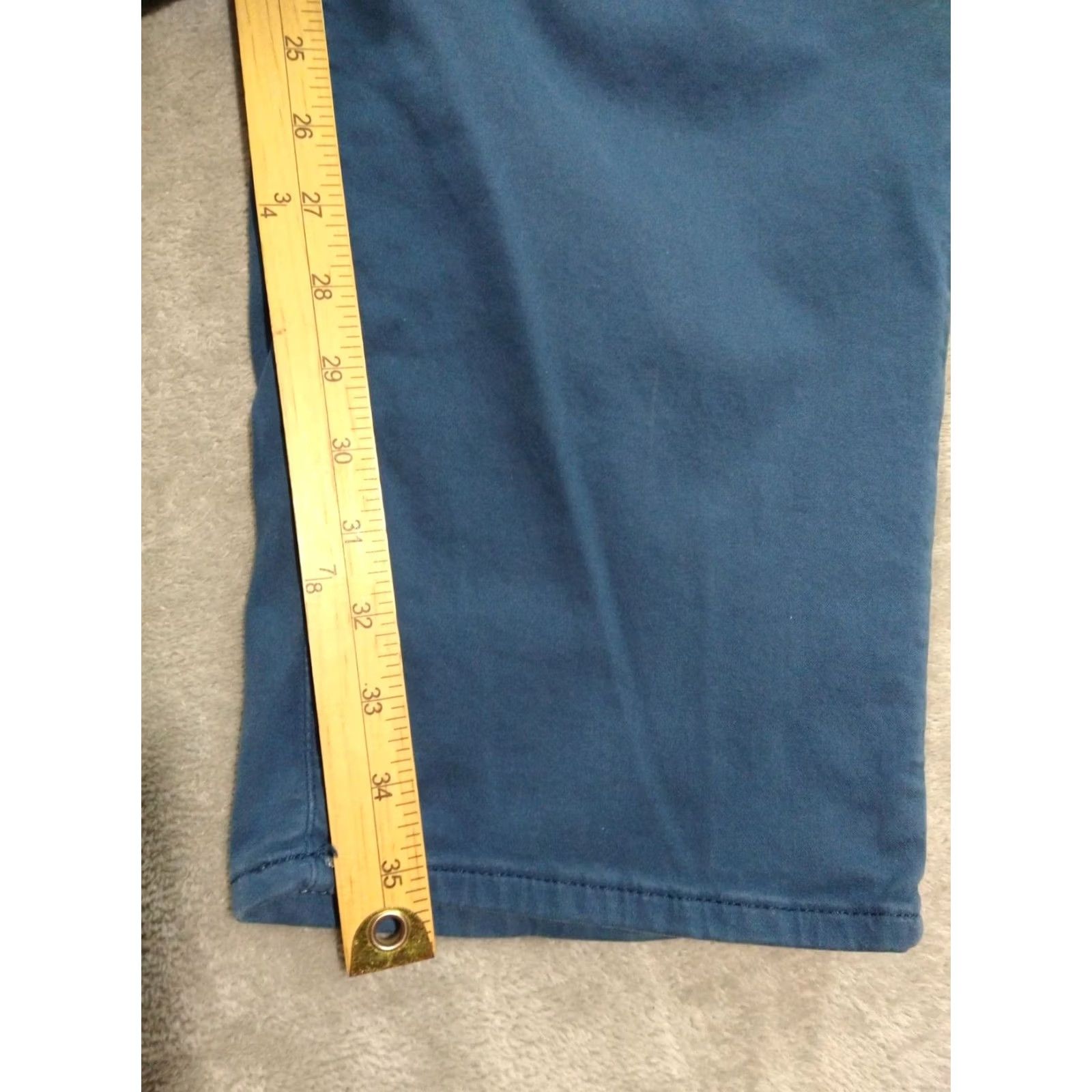 Mavi Mavi Zach Pants Mens 44x36 Blue Chino Straight Leg Stretch Mid Rise Twill Casual Pants Mens Blue 44 Regular Straight Mens Size US 44 / EU 60 - 5 Thumbnail
