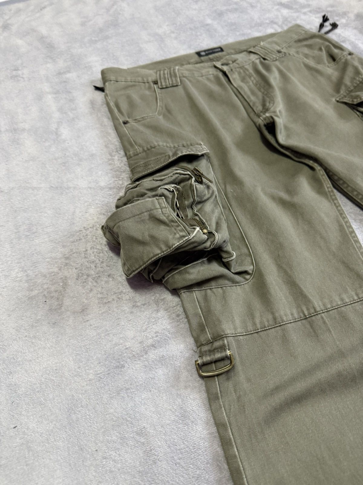 Le Grande Bleu (L.G.B.) 2000s Archive LGB Junya Kapital Style Flared Cargo Pants Size US 32 / EU 48 - 8 Thumbnail