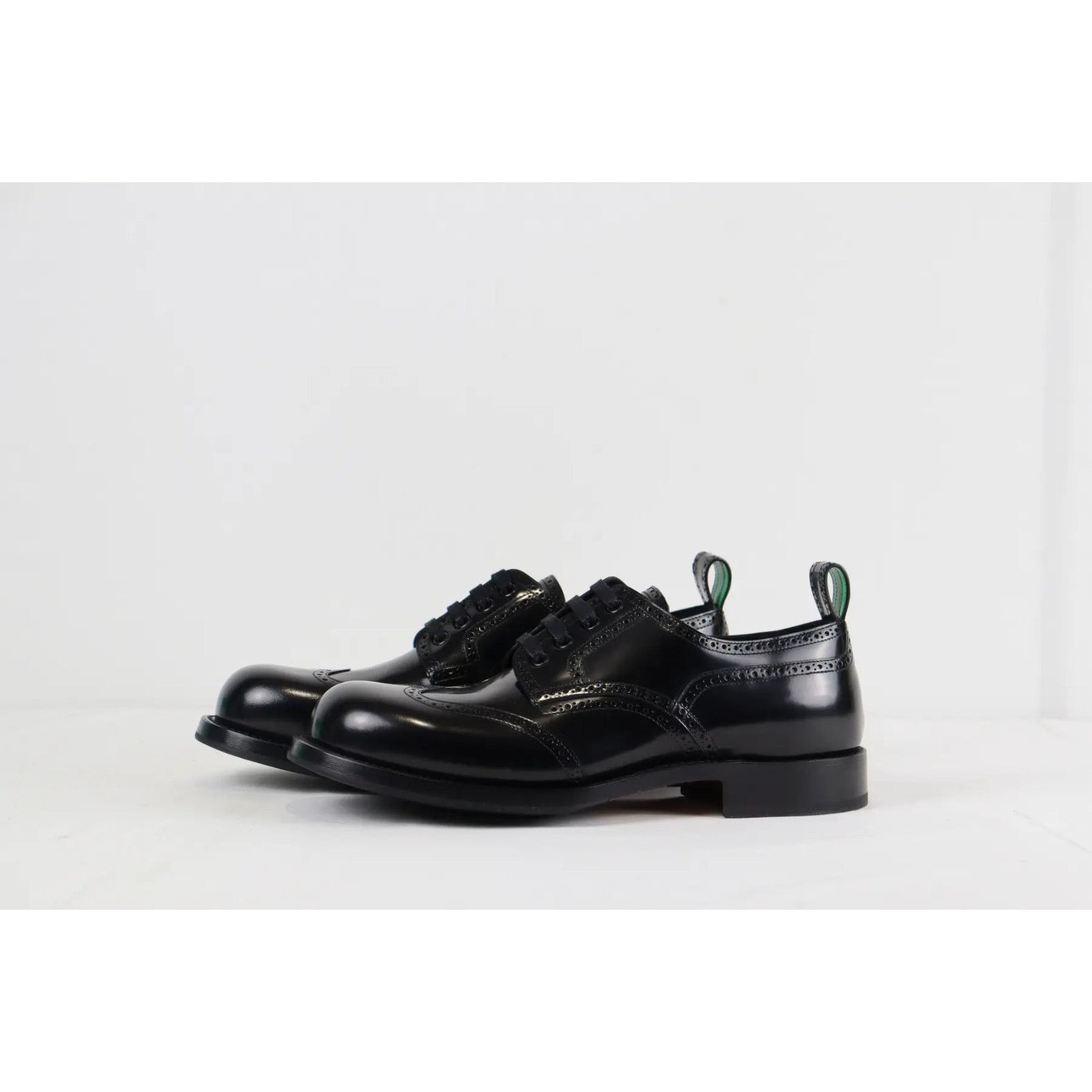 Bottega Veneta o1rshd Lace Up Leather Boots in Gloss Vinyl in Black Size US 9 / EU 42 - 7 Thumbnail
