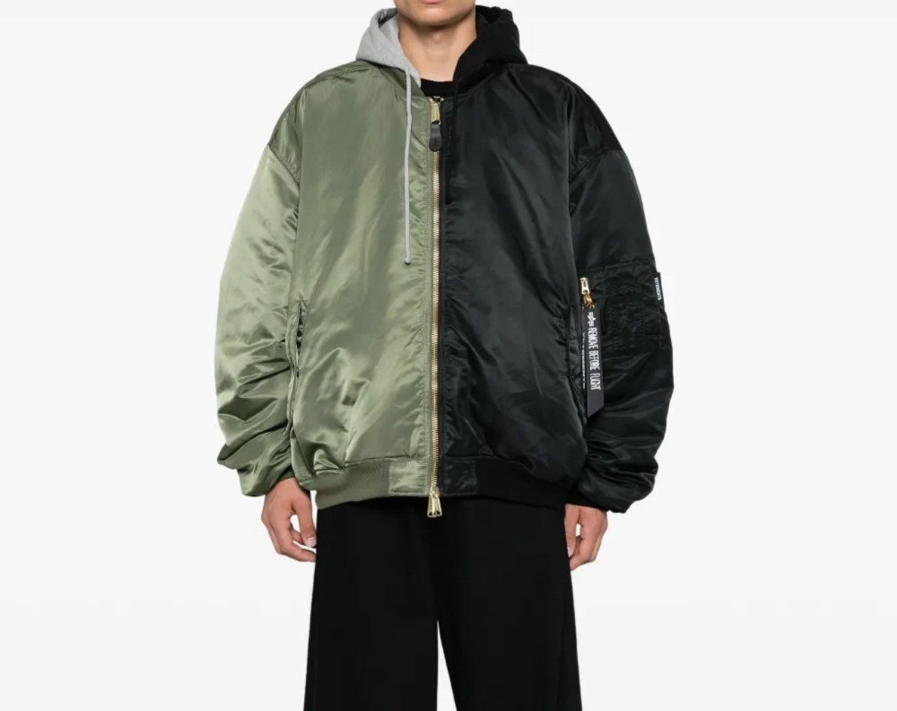 Alpha Industries × Vetements VETEMENTS ALPHA INDUSTRIES SPLIT BOMBER Size US L / EU 52-54 / 3 - 2 Thumbnail