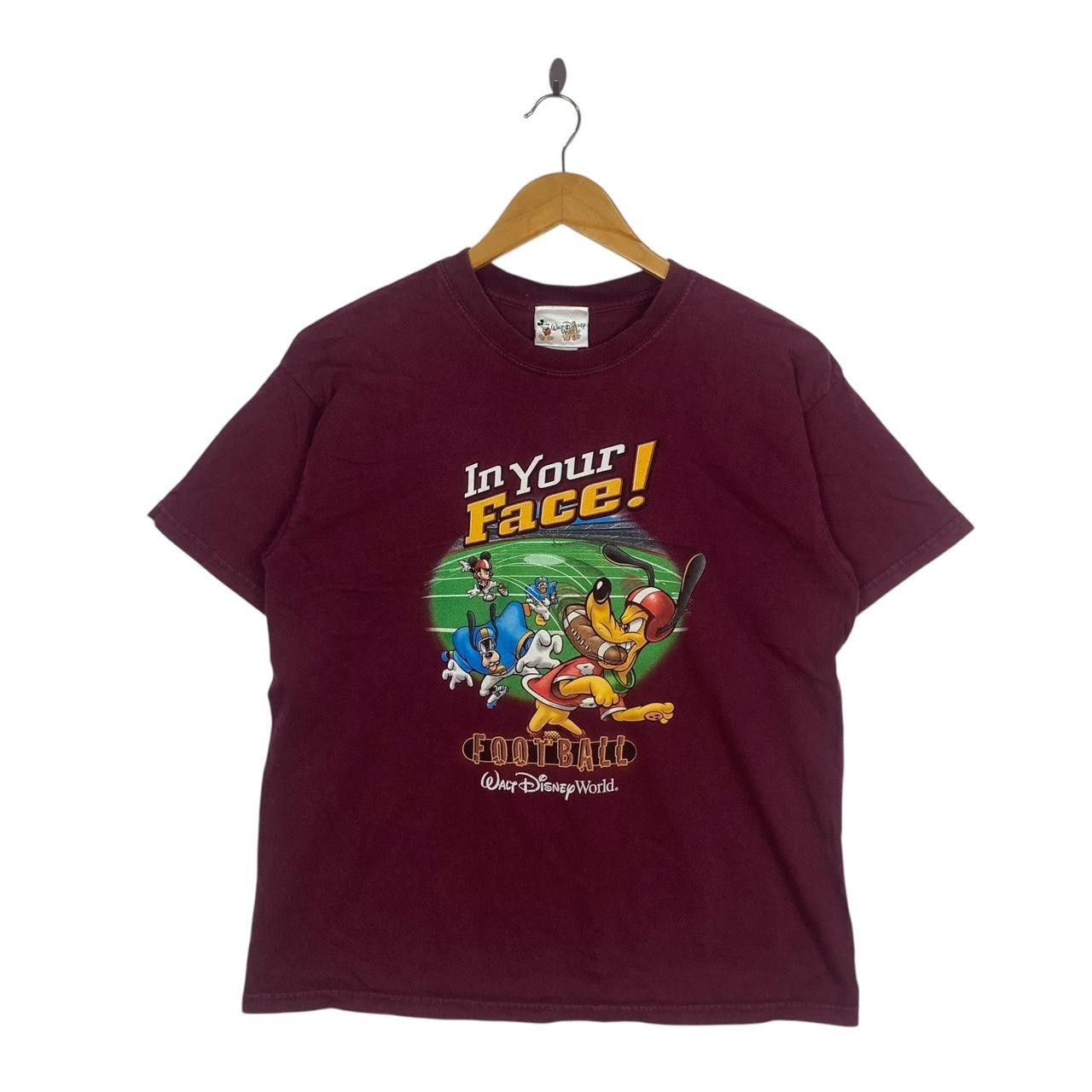 Vintage Vintage 90’ TOUCHDOWN MICKEY MOUSE Disneyland Tee Shirt Top Size XL / US 12-14 / IT 48-50 - 1 Thumbnail