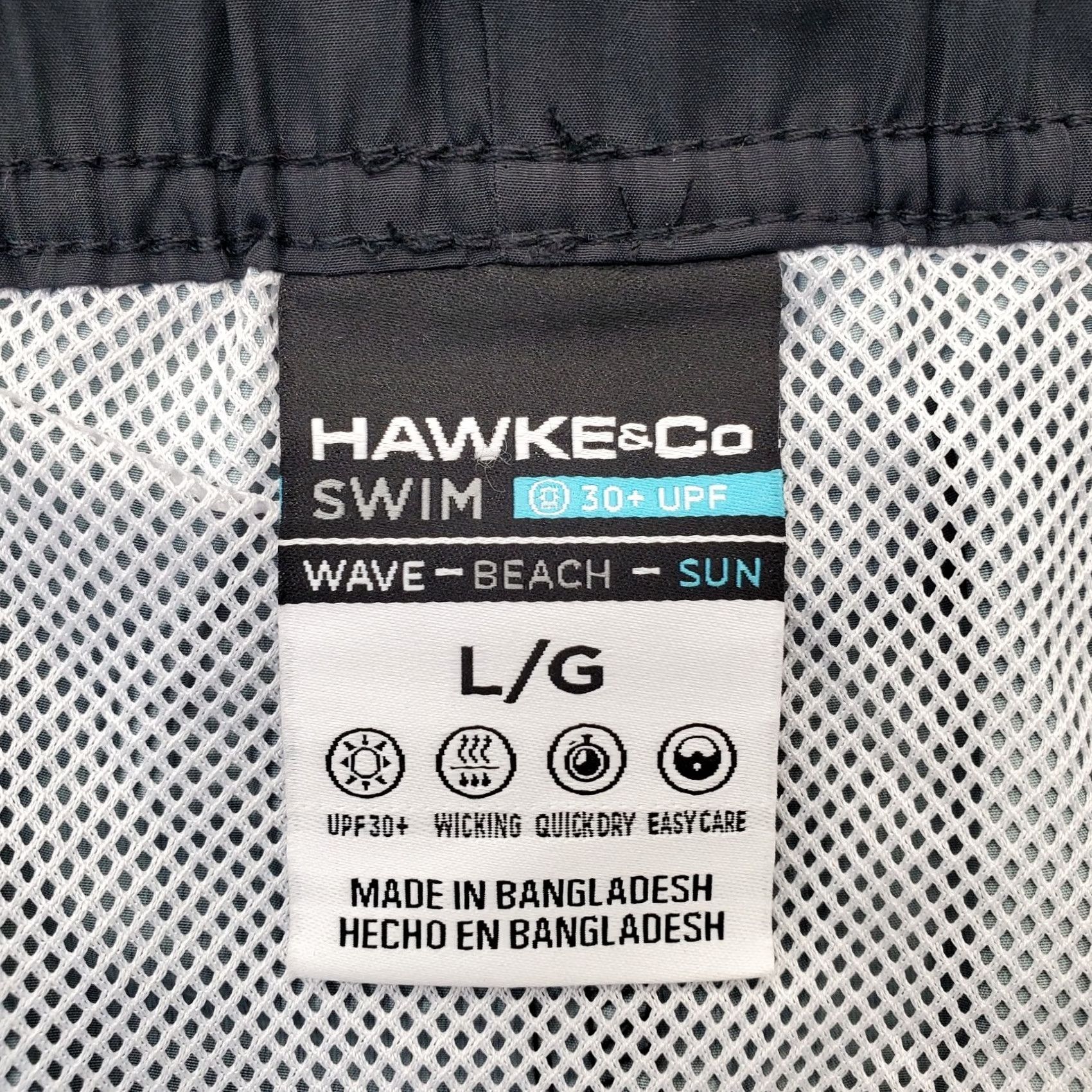 Vintage Hawke & Co Swim Shorts Mens L Multi Camouflage Drawstring Brief Lining UPF 30+ Size US 33 - 7 Thumbnail