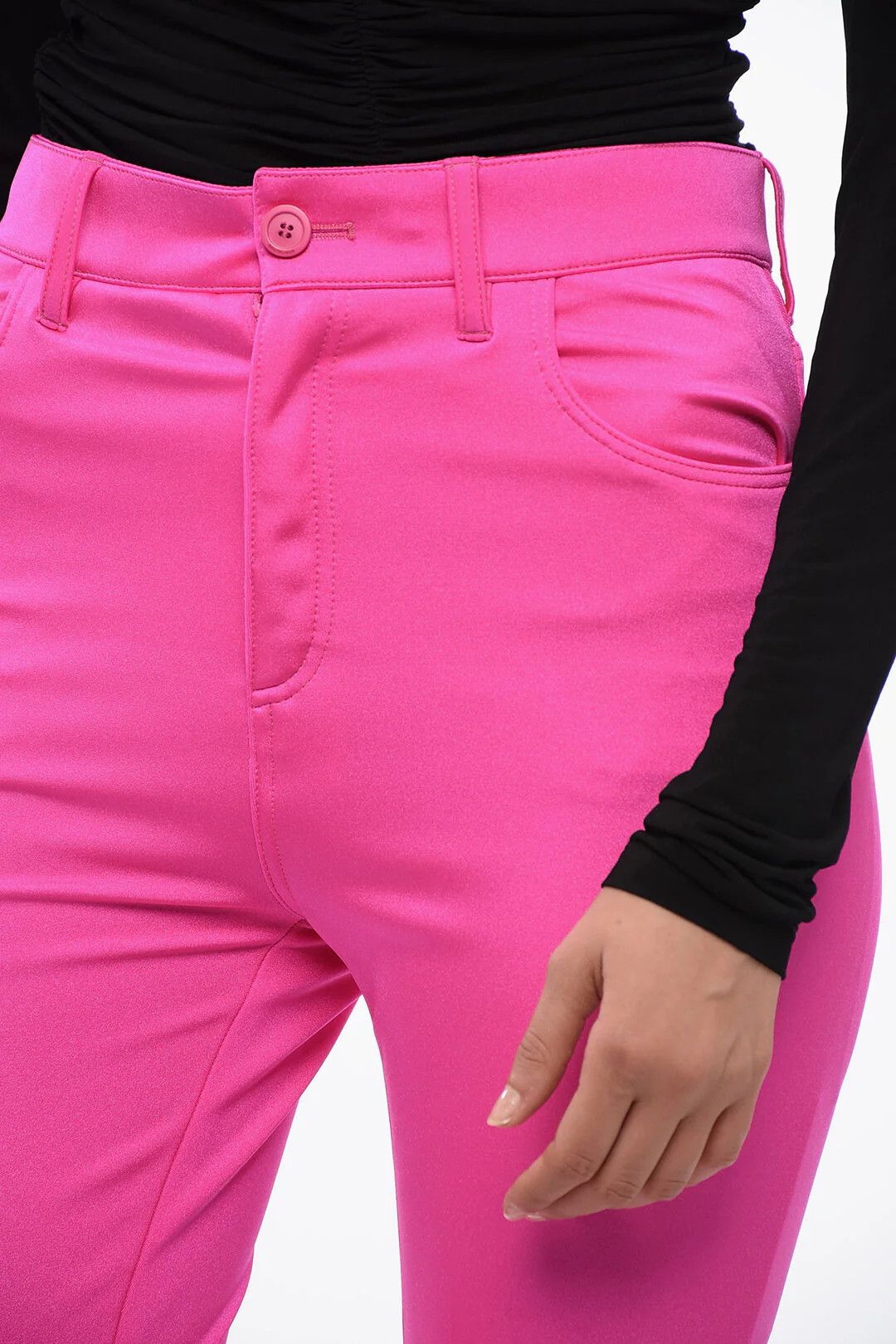 Balenciaga og1mm0326 Tapered-Fit Pant in Pink Size 27" / US 4 / IT 40 - 3 Thumbnail