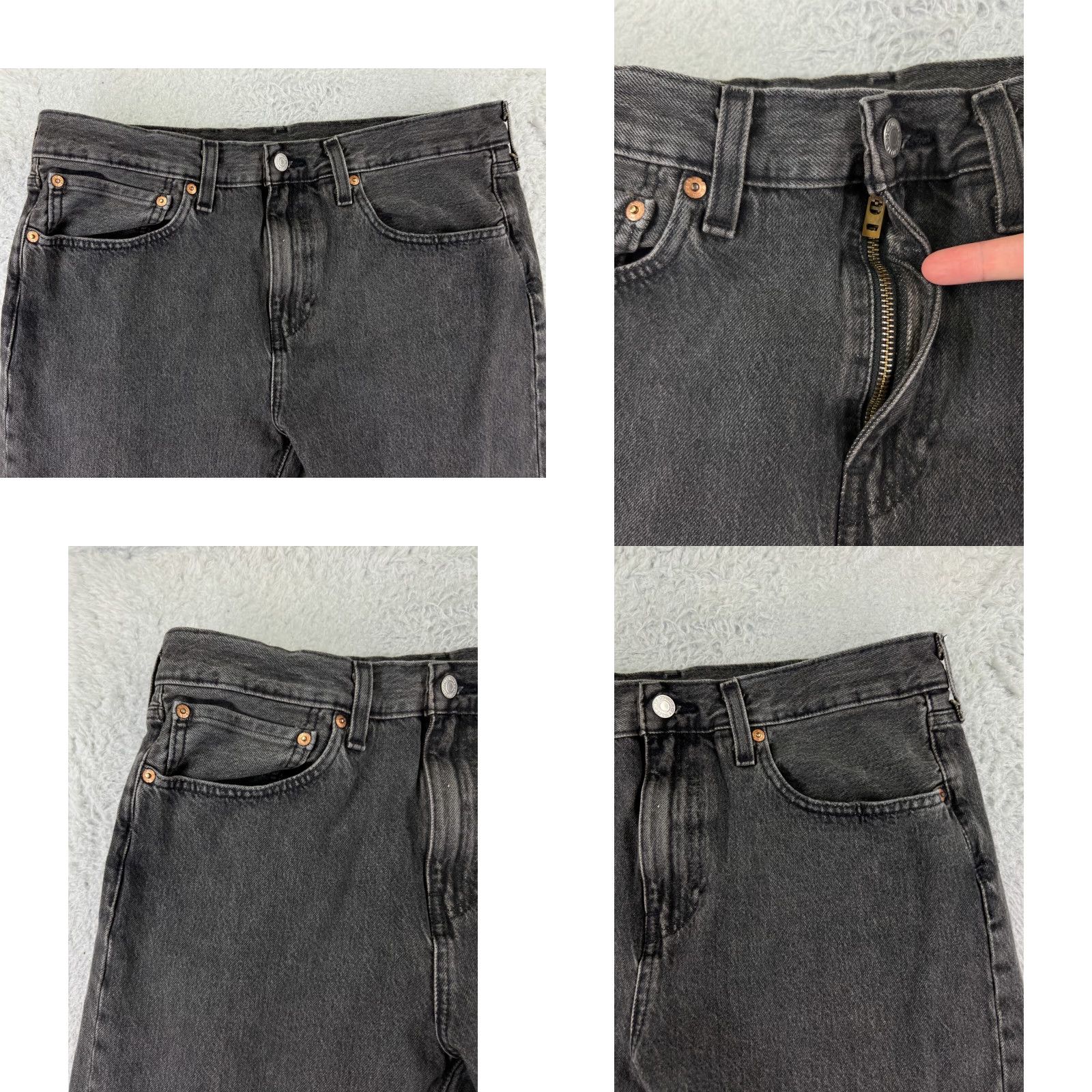 Levi's Levis Jeans Men 34 Black Denim 512 Slim Tapered 5-Pocket Pocket Cotton 34x32 Vintage No Size US 34 / EU 50 - 8 Thumbnail