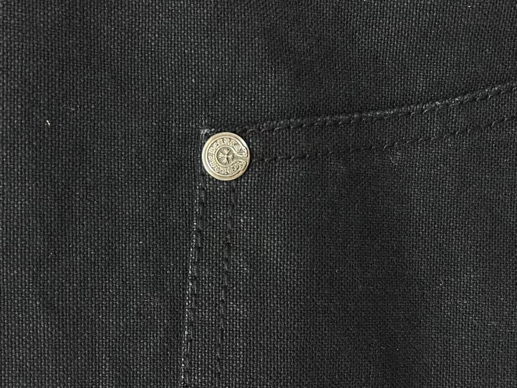 Chrome Hearts Chrome Hearts Black Cross Leather Patch Silver Button Shorts Size US 34 / EU 50 - 5 Thumbnail
