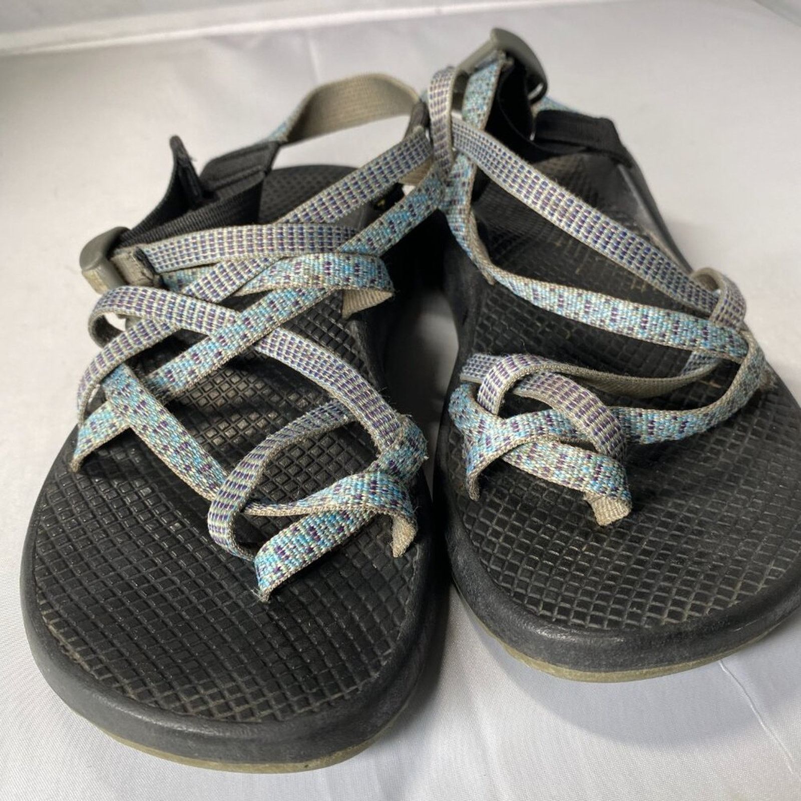 Chaco Chacos Sandals W8 Blue ZX/2 Classic Hiking Outdoor Strappy Size US 8 / IT 38 - 4 Thumbnail