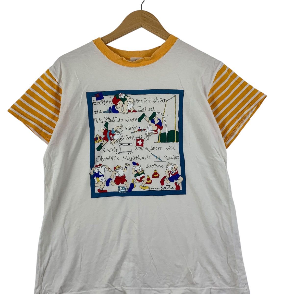 Vintage Vintage 90’ CAPTAIN SANTA CARTOON Summer Collection Tee Size S / US 4 / IT 40 - 3 Thumbnail