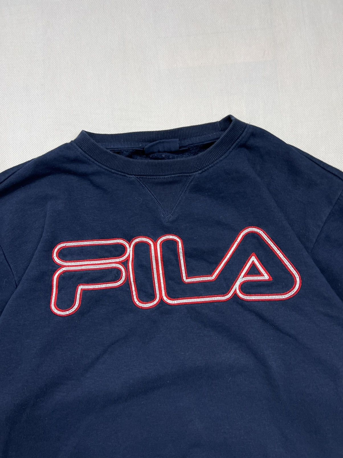 Fila Sweatshirt Fila spellout big logo vintage Size US L / EU 52-54 / 3 - 2 Thumbnail