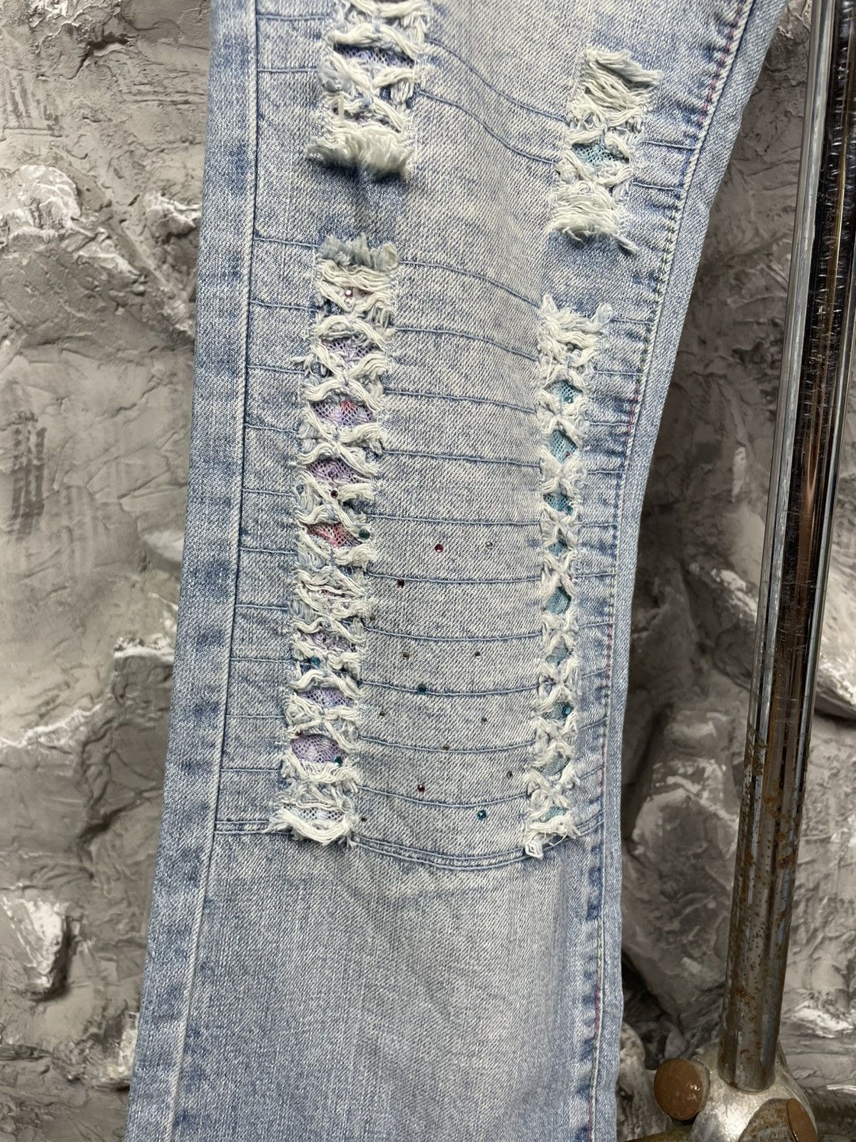 Hysteric Glamour 2000s Y2K Bootcut Fade Jeans Dolce Gabbana Japanese Style Size US 29 - 6 Thumbnail
